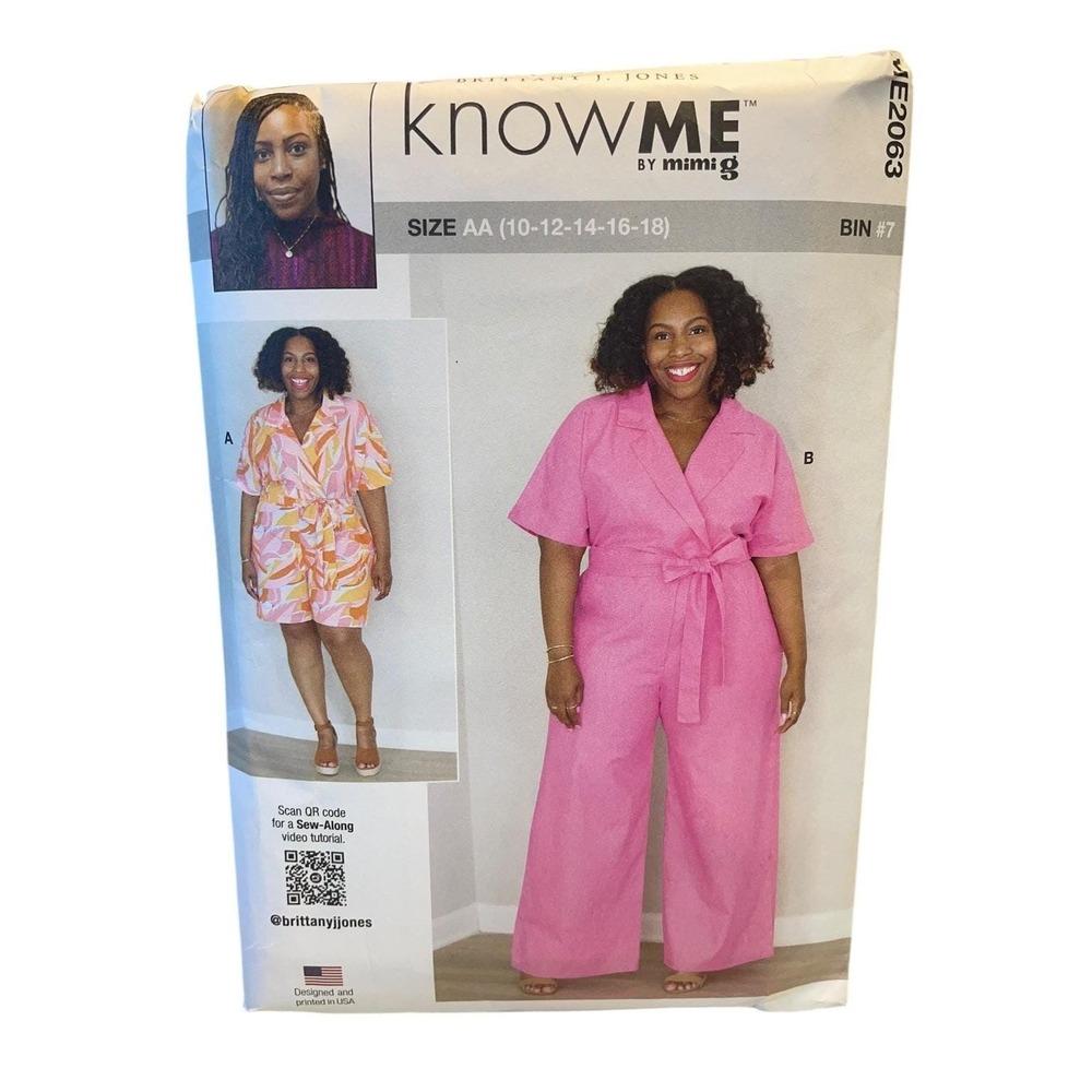 knowME ME2063‎ Misses Womens Romper Jumpsuit Size AA 10-18 Modern